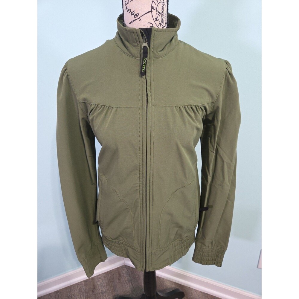 Sombrio Cartel Womens Freeride Jacket Biking Full Zip Nylon green Medium
